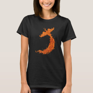 Camiseta Leyenda mítica Flying Phoenix Flames Mythólogo