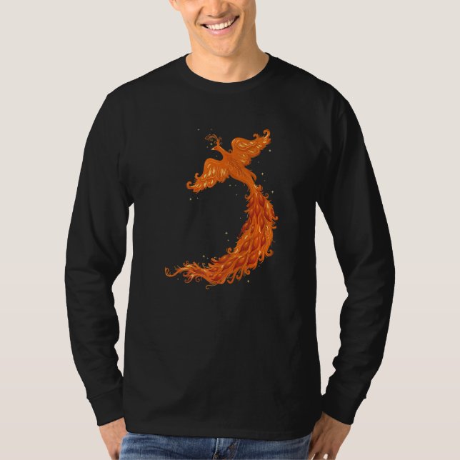 Camiseta Leyenda mítica Flying Phoenix Flames Mythólogo (Anverso)