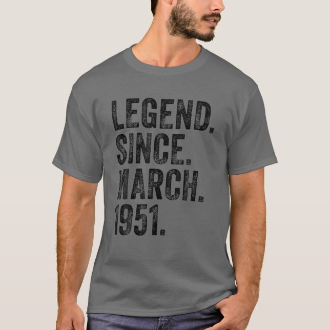 Camiseta Leyenda Nacida De La Marcha De Cumpleaños Retro 19 (Anverso)