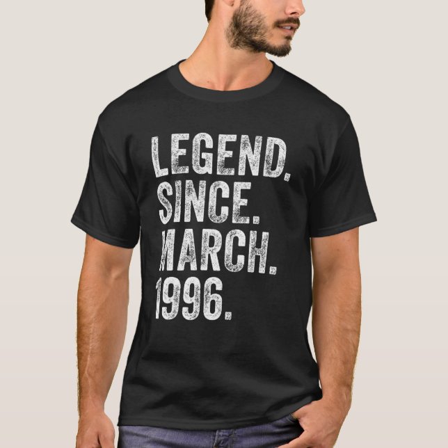 Camiseta Leyenda Nacida De La Marcha De Cumpleaños Retro 19 (Anverso)