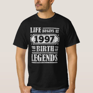 Camiseta Leyenda Nacida en 1997 Regalo de Cumpleaños Retro