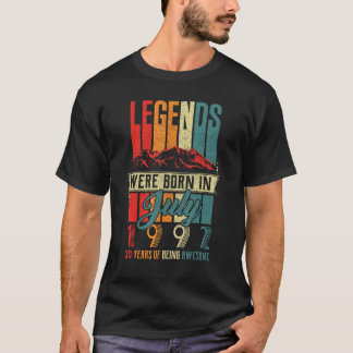 Camiseta Leyenda Nacida En Julio De 1992 30º Cumpleaños 30