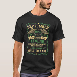 Camiseta Leyenda Nacida En SEPTIEMBRE De 1952 Regalos De 67