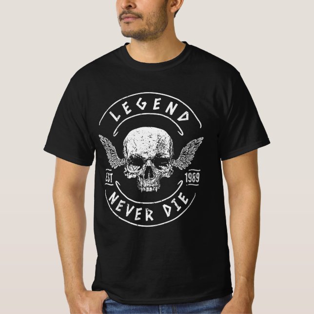 Camiseta Leyenda Nunca Muere 1989 (Anverso)