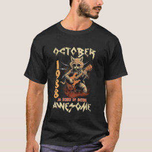 Camiseta Leyenda Octubre 1988 36 Cumpleaños Clásico Música