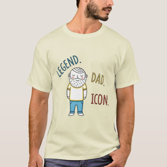 Camiseta Leyenda. Papá. Icon. Día del padre (Anverso)