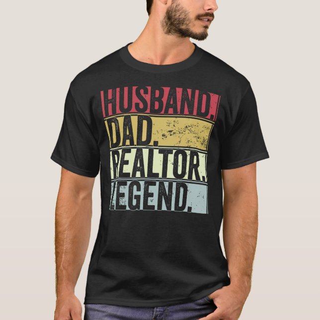 Camiseta Leyenda para padre de padre de marido retro (Anverso)