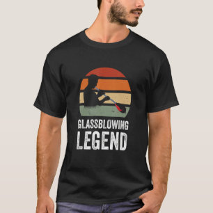 Camiseta Leyenda parpadeante Vintage Retro Glass Sunset Blo