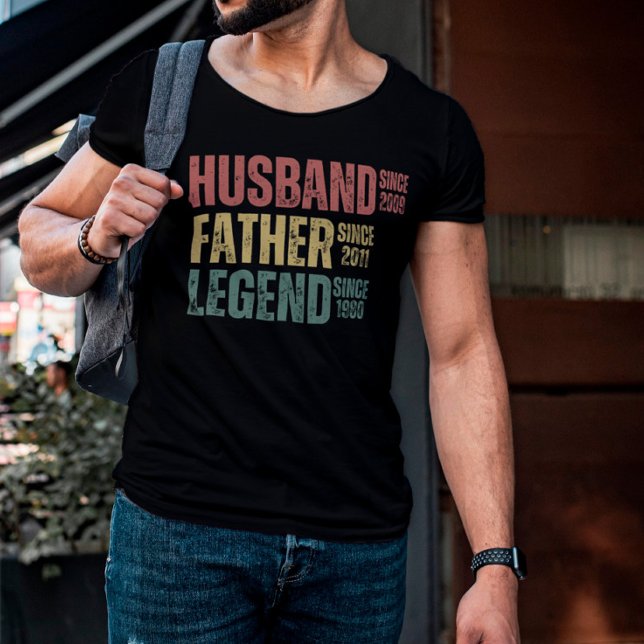 Camiseta Leyenda personalizada para padre de marido desde (Subido por el creador)