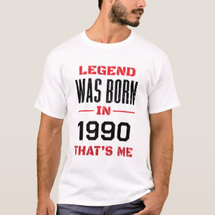 Camiseta Leyenda personalizado Nació En Blanco Año