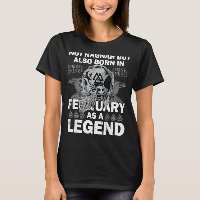 Camiseta Leyenda Ragnar Febrero Valhalla Viking Dad (Anverso)