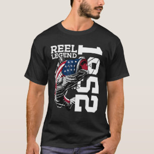 Camiseta Leyenda Reel 1952 Pescador 70 años Angler 70º naci