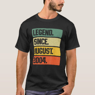 Camiseta Leyenda retro desde agosto de 2004 19 años de edad