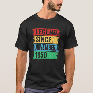 Camiseta Leyenda Retro Desde Noviembre De 1950 Regalos De C