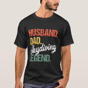 Camiseta Leyenda Retro Esposo Papá Paracaidismo