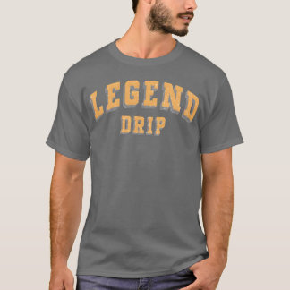 Camiseta Leyenda Retro Vintage tipografía Clásica Letra Neg