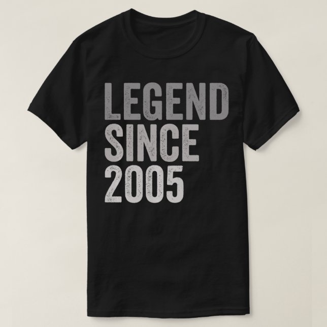 Camiseta Leyenda SInce 2005 Funny 16 años de edad 16º cumpl (Diseño del anverso)