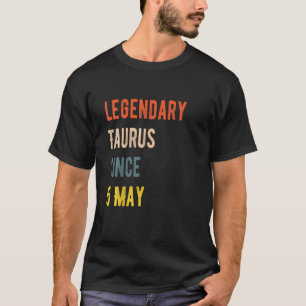Camiseta Leyenda Taurus desde el 5 de mayo cumpleaños vinta