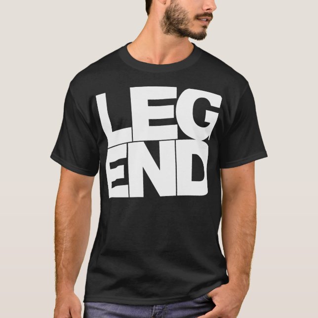 Camiseta Leyenda (texto blanco) (Anverso)