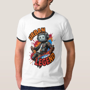 Camiseta Leyenda Urbana Pantalla Cabeza Streetwear