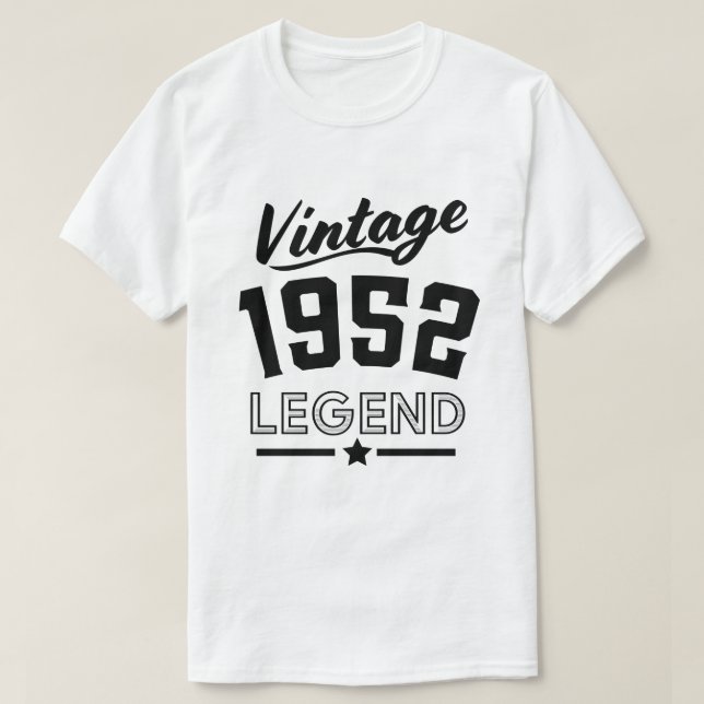 Camiseta Leyenda Vintage 1952 (Diseño del anverso)