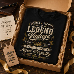 Camiseta Leyenda Vintage 1960 Envejecido Perfectamente 66 C