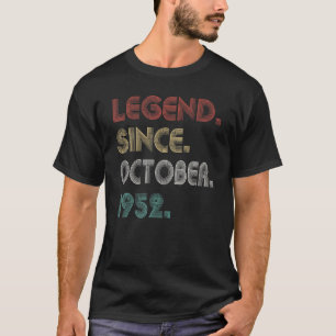 Camiseta Leyenda Vintage de 70 Años Desde Octubre de 1952 7