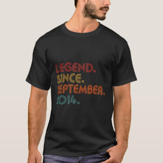 Camiseta Leyenda Vintage Desde Septiembre De 2014 Retro Nov