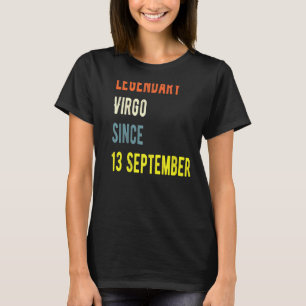 Camiseta Leyenda Virgo Desde El 13 De Septiembre Vintage Cu