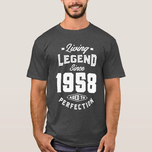 Camiseta Leyenda viva 1958 (Anverso)