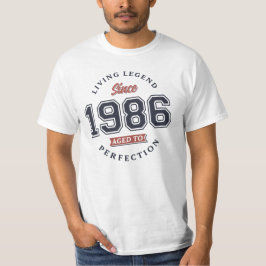 Camiseta Leyenda viva 1986 Envejecido a la perfección