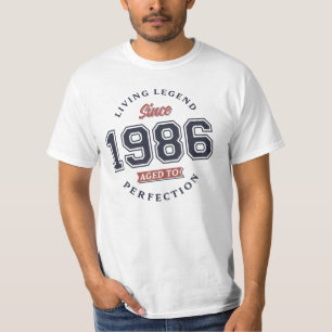 Camiseta Leyenda viva 1986 Envejecido a la perfección