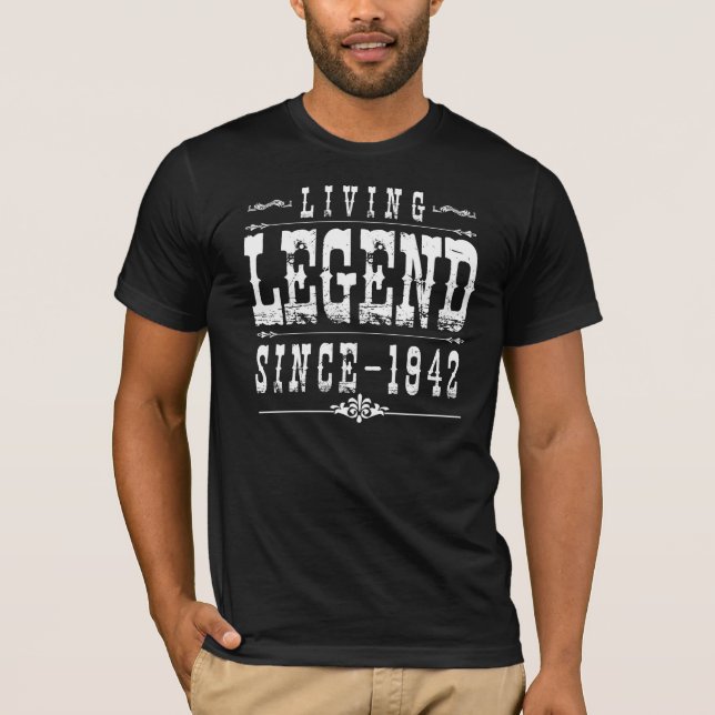 Camiseta Leyenda viva desde 1942 (Anverso)