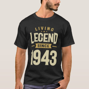 Camiseta Leyenda Viva Desde 1943 - ¡80 Años Asombrosa!
