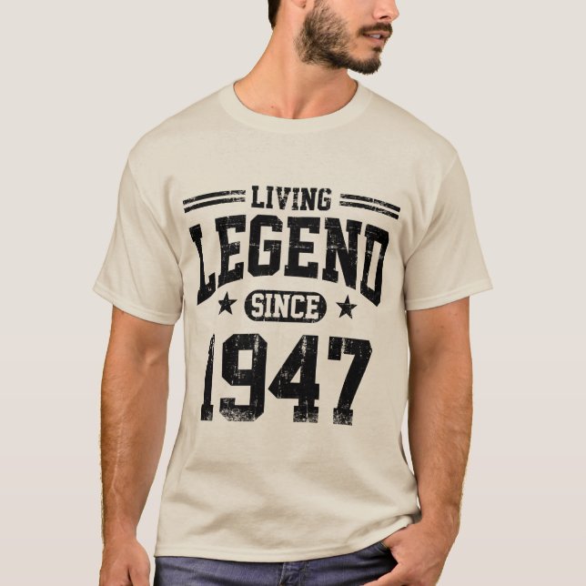 Camiseta Leyenda viva desde 1947 (Anverso)