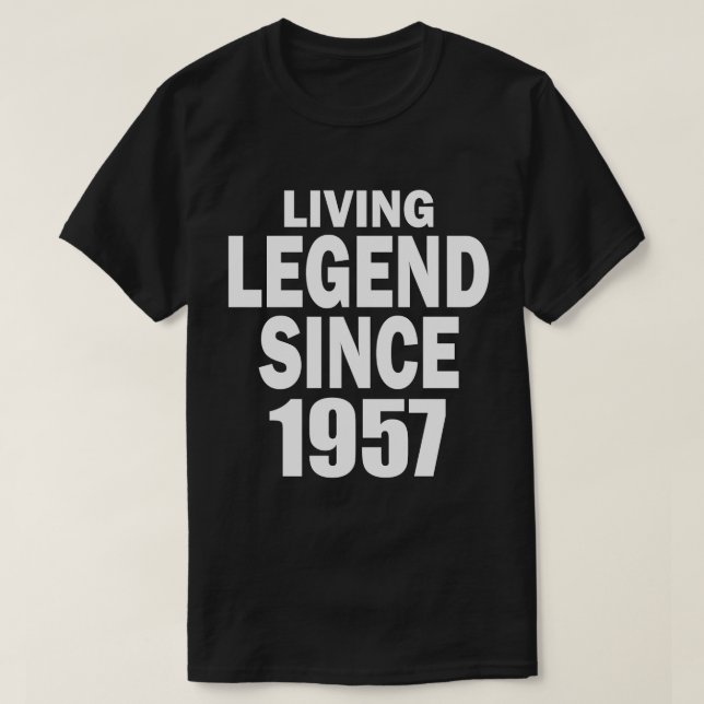 Camiseta Leyenda viva desde 1957 (Diseño del anverso)