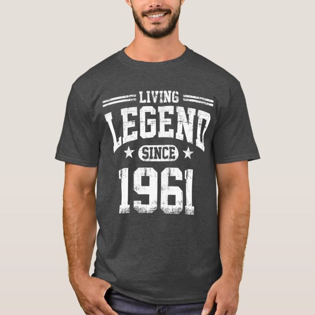 Camiseta Leyenda viva desde 1961 (Anverso)