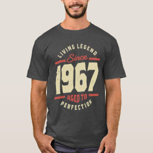 Camiseta Leyenda viva desde 1967 56º cumpleaños