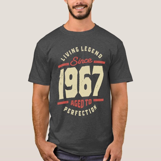 Camiseta Leyenda viva desde 1967 56º cumpleaños (Anverso)