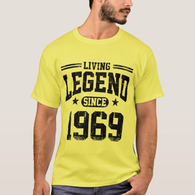 Camiseta Leyenda viva desde 1969 (Anverso)