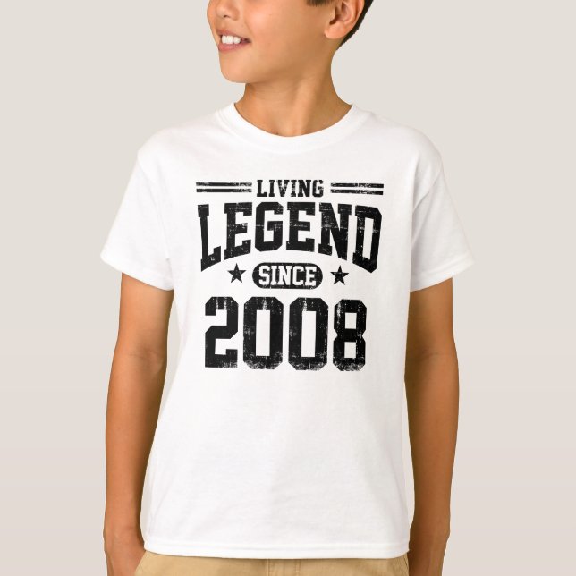 Camiseta Leyenda viva desde 2008 (Anverso)