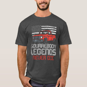 Camiseta Leyendas corporales cuadradas nunca mueren camione