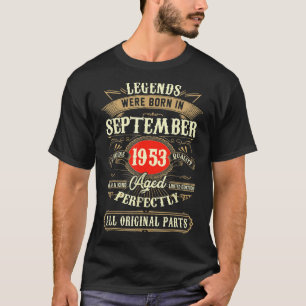 Camiseta Leyendas De 69 Años Nacidas En Septiembre