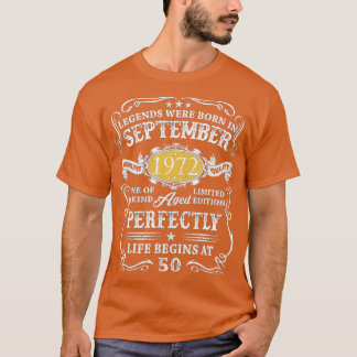 Camiseta Leyendas de cumpleaños de 50 años Nacidas en septi