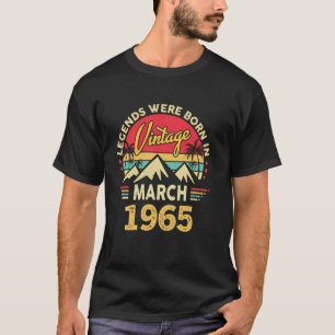 Camiseta Leyendas de cumpleaños número 60 Vintage nacieron 