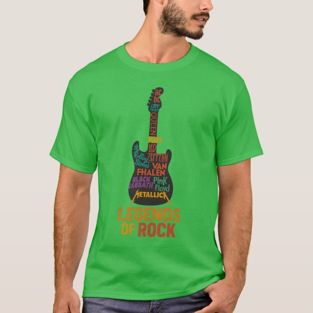 Camiseta Leyendas del rock (Anverso)