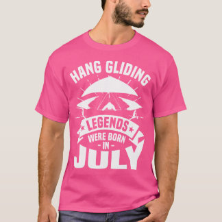 Camiseta Leyendas del vuelo libre nacieron en julio Glider 