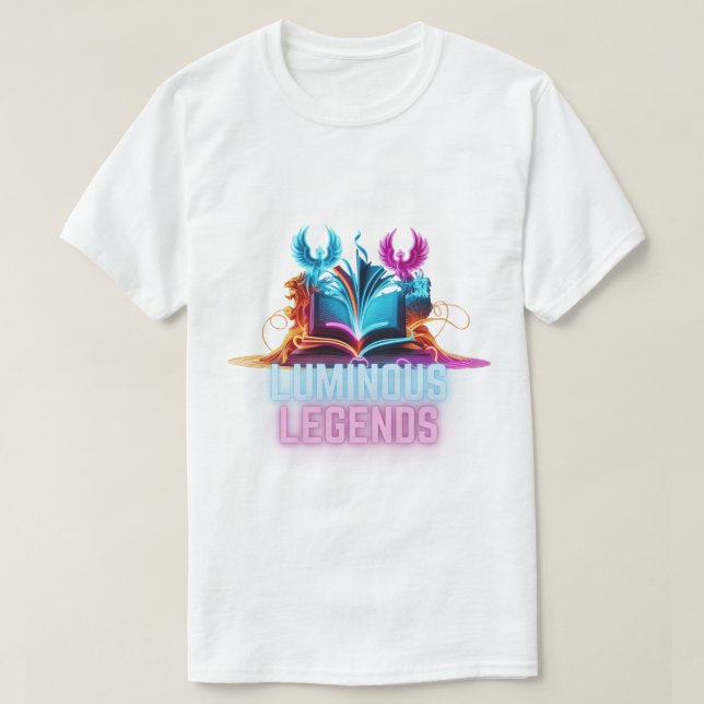 Camiseta Leyendas luminosas - Las historias brillan en luce (Diseño del anverso)