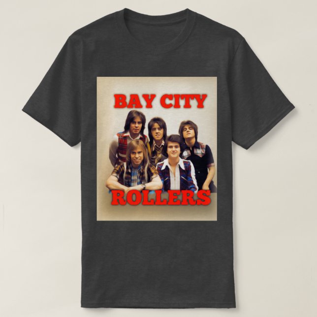 Camiseta Leyendas musicales de Bay City Rollers  (Diseño del anverso)