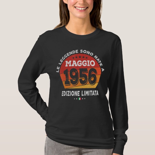 Camiseta Leyendas Nacidas En Mayo De 1956 (Anverso)